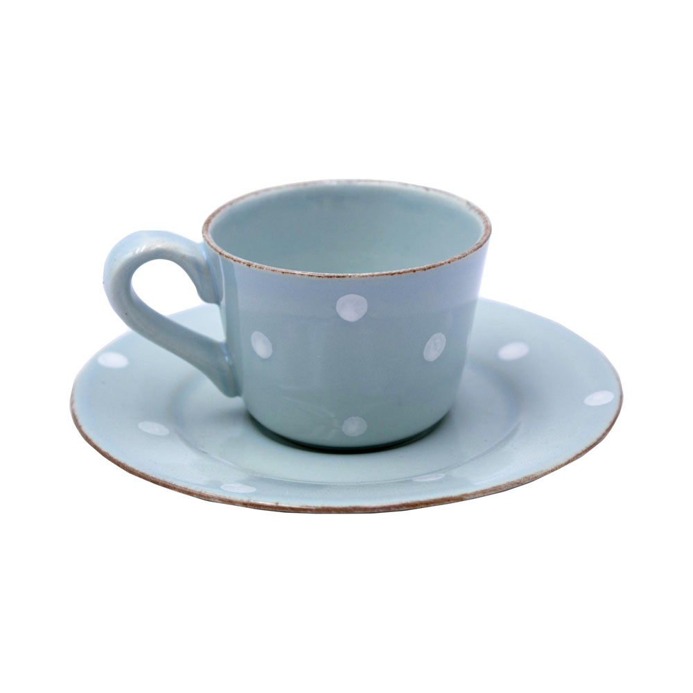 Gedeck Espressotasse und Untertasse CHITRA, blau, 0,08 l Gedeck Espressotasse und Untertasse CHITRA, blau, 0,08 l