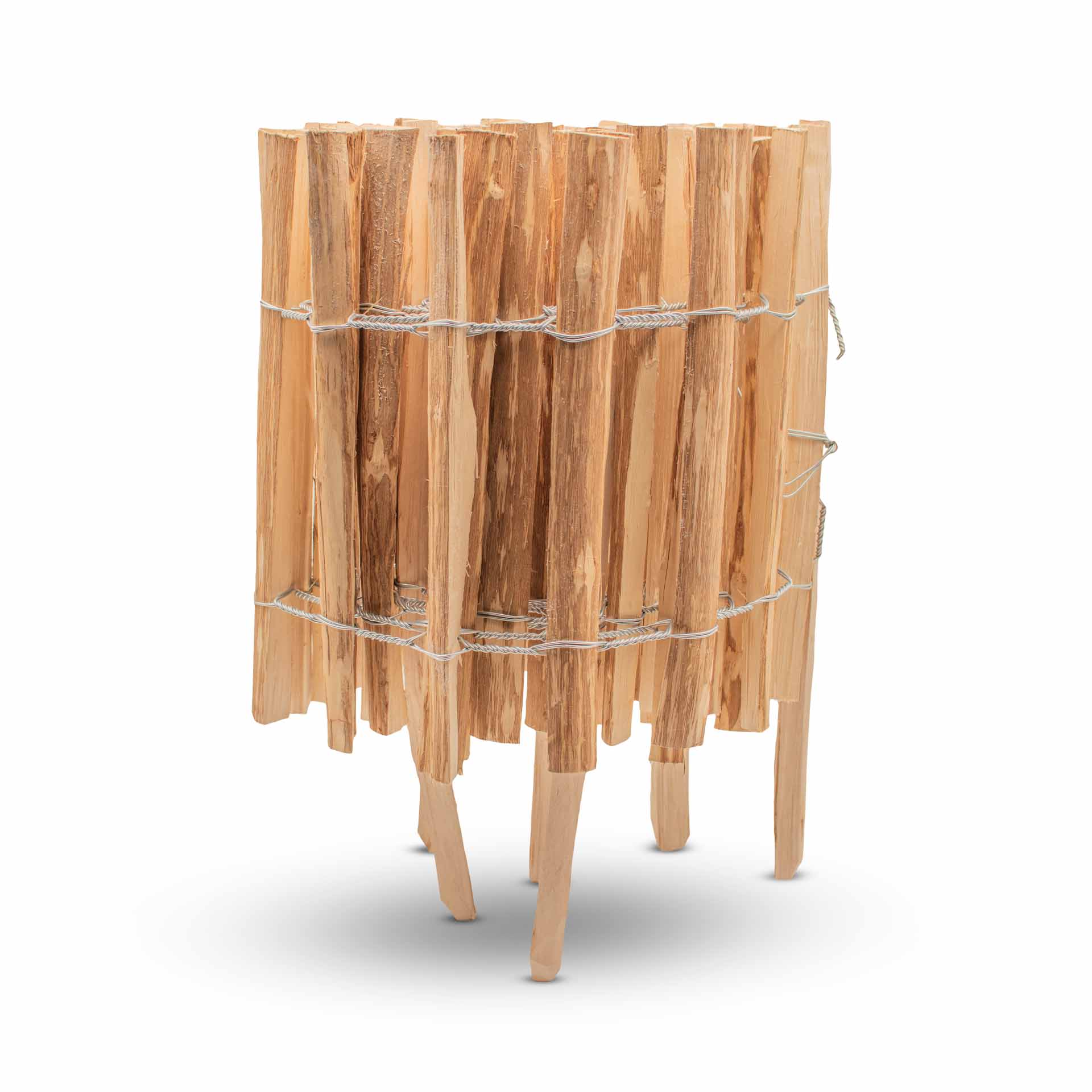 Mini Steckzaun, Staketenzaun, Beeteinfassung - Höhe 35 cm, Länge 5 Meter, Lattenabstand 3-5 cm