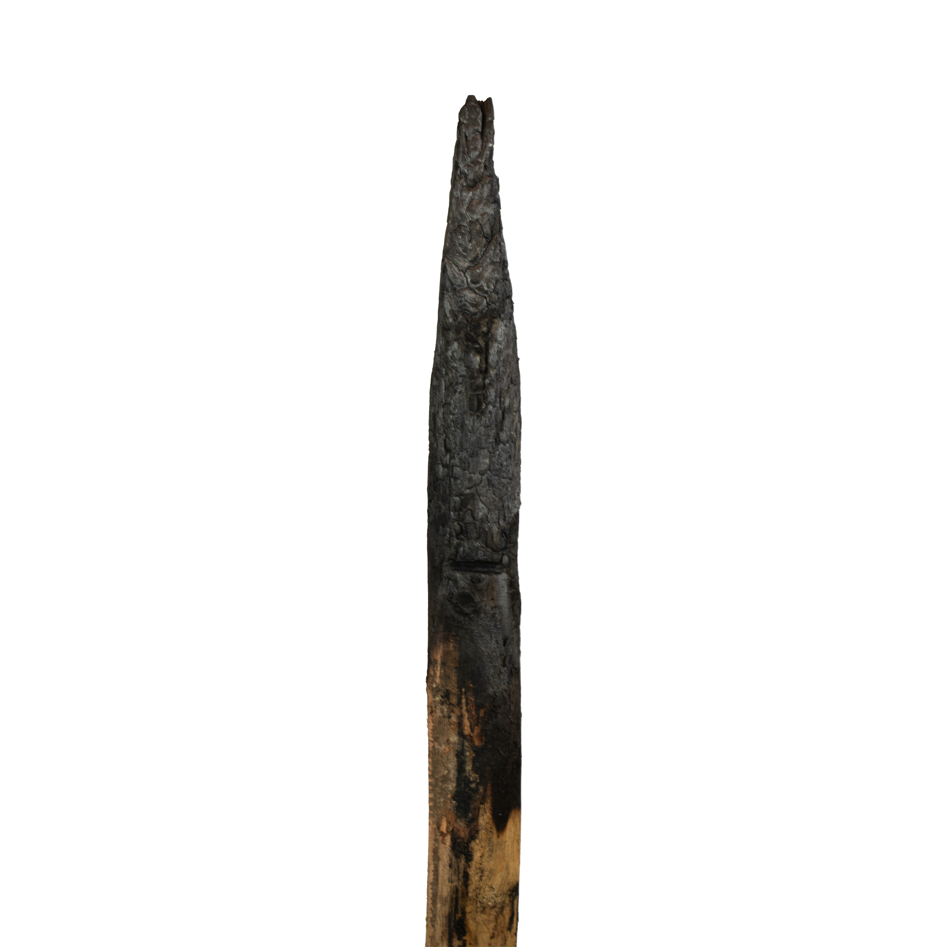 Yakisugi Pfähle, geflammt, aus Kastanie, 120 cm Länge, Durchmesser 6-8 cm