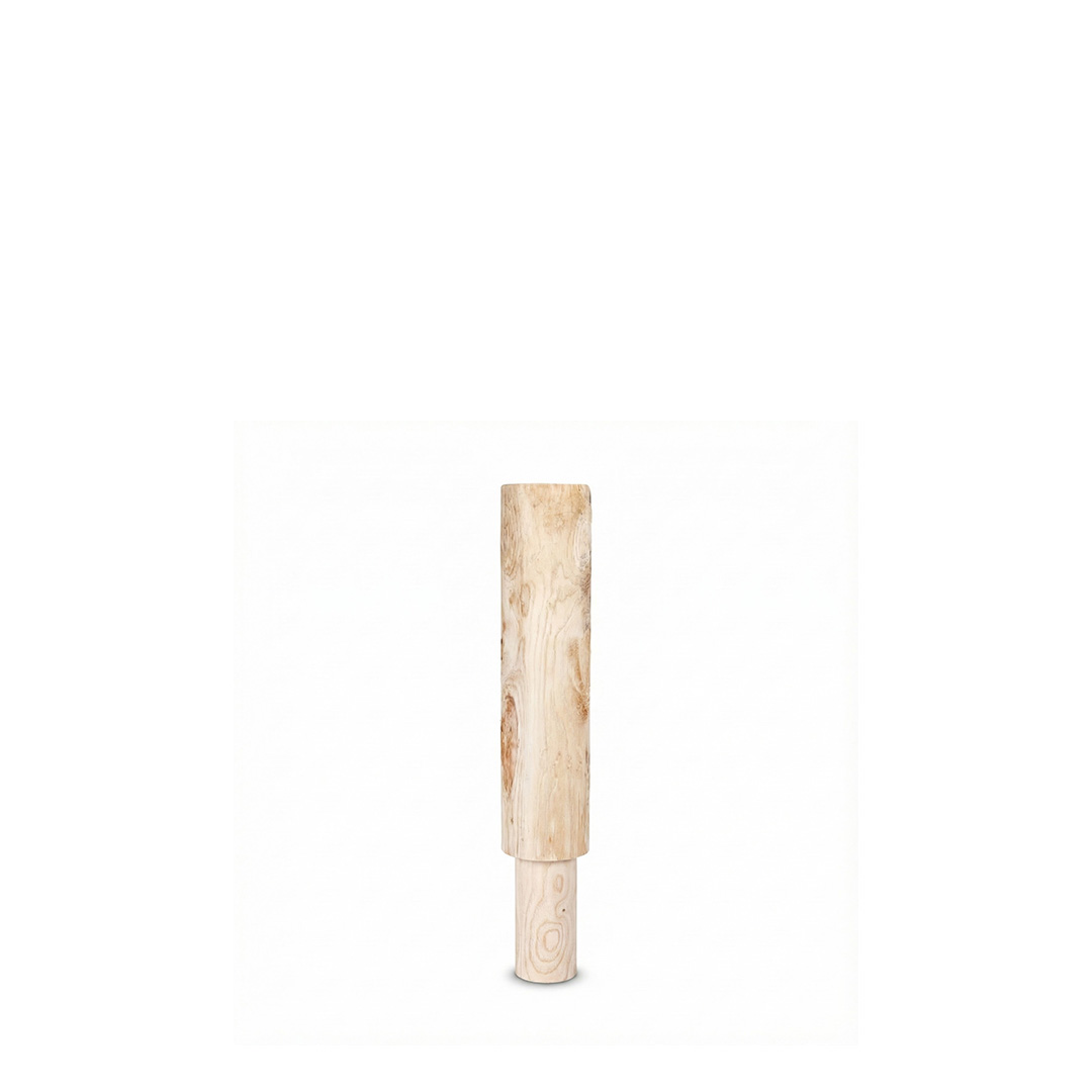Teilgefräste Pfosten 50 cm für Einschlag- und Aufschraubhülsen 80 mm, Kastanie