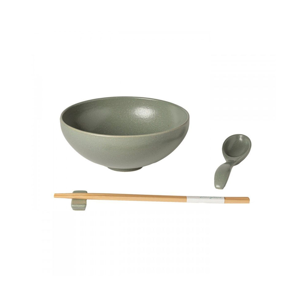Casafina Pacifica Suppen/Salatschale Set, mit Löffel und Stäbchen, Artischocke, 19x8cm, 0,97L Casafina Pacifica Suppen/Salatschale Set, mit Löffel und Stäbchen, Artischocke, 19x8cm, 0,97L