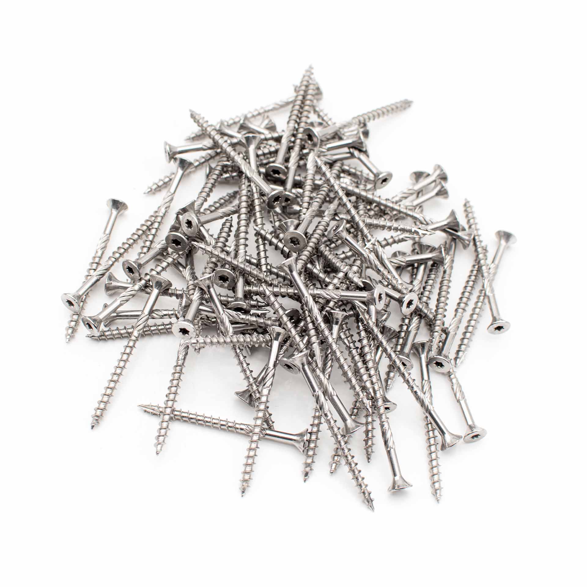 060029-zwilling-1 Edelstahlschrauben (100 Stück, 4,5x60mm, TX) für Staketenzaun-Befestigung