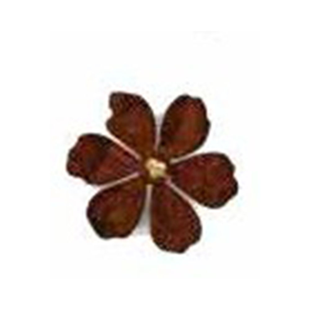 Blume "Blütentraum", an Nagel, Edelrost, Klein