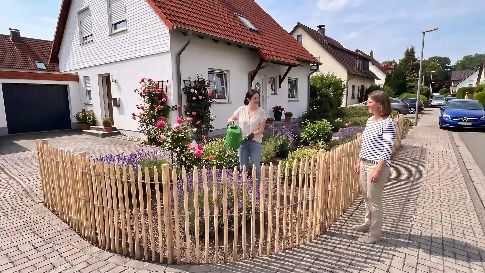 Französischer Premium-Staketenzaun