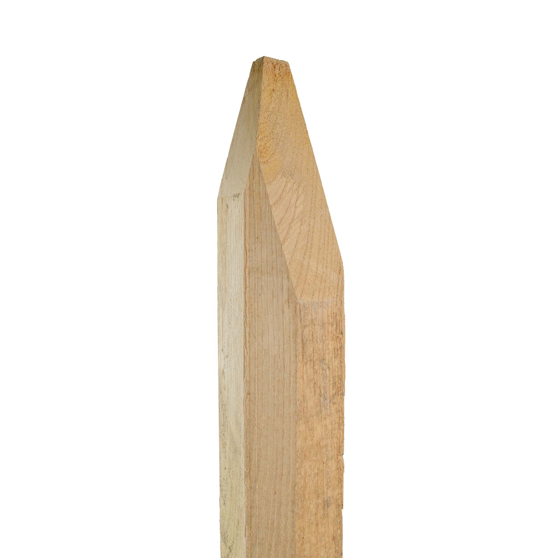 Fünfkantpfähle aus Kastanie, 150 cm Länge, Durchmesser 8-10 cm