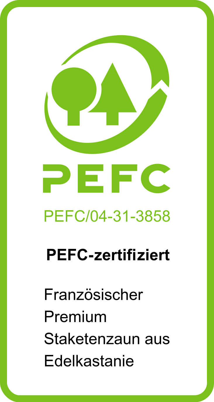 Französischer Premium-Staketenzaun