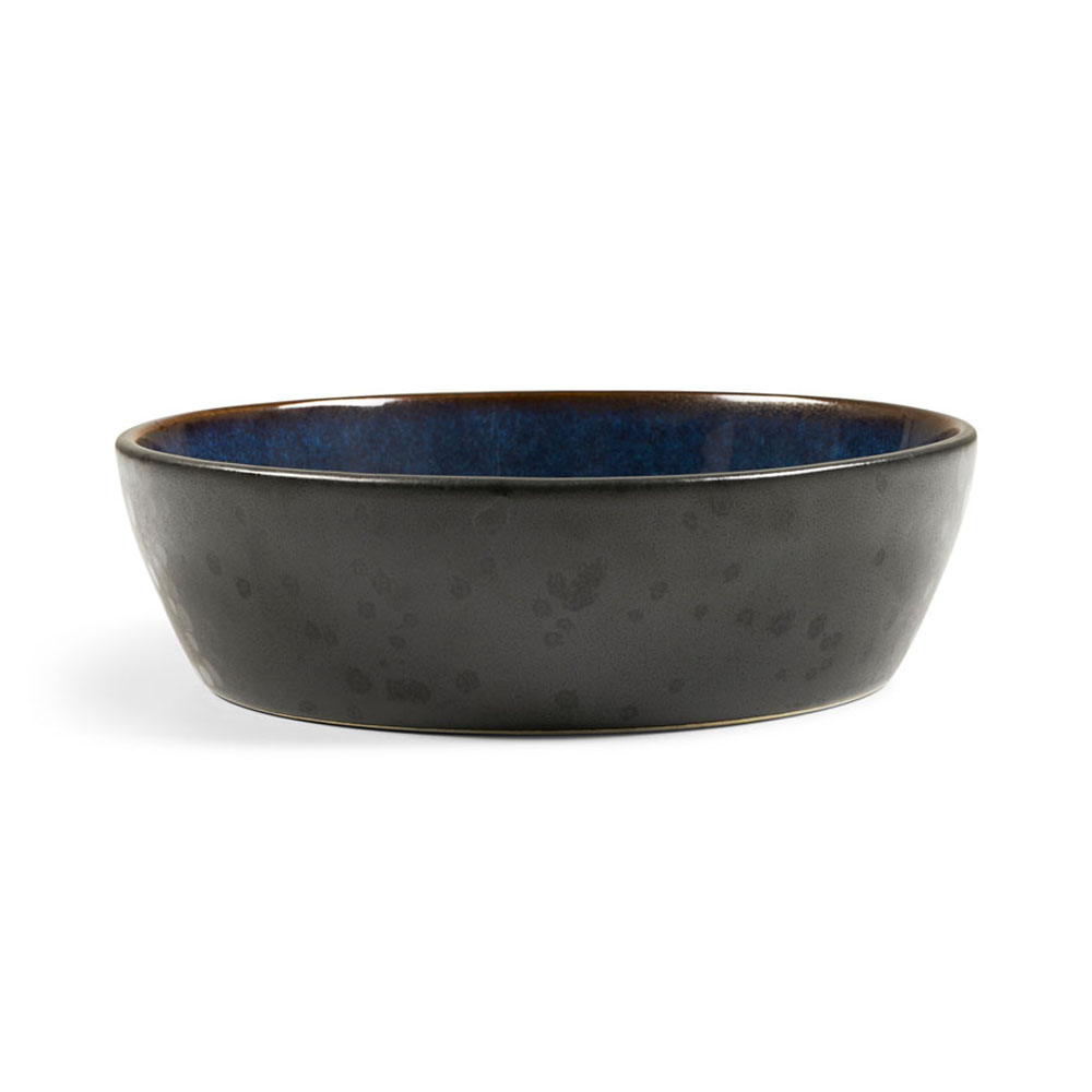 Suppenschale, Schwarz Blau, Steinzeug Suppenschale, Schwarz Blau, Steinzeug