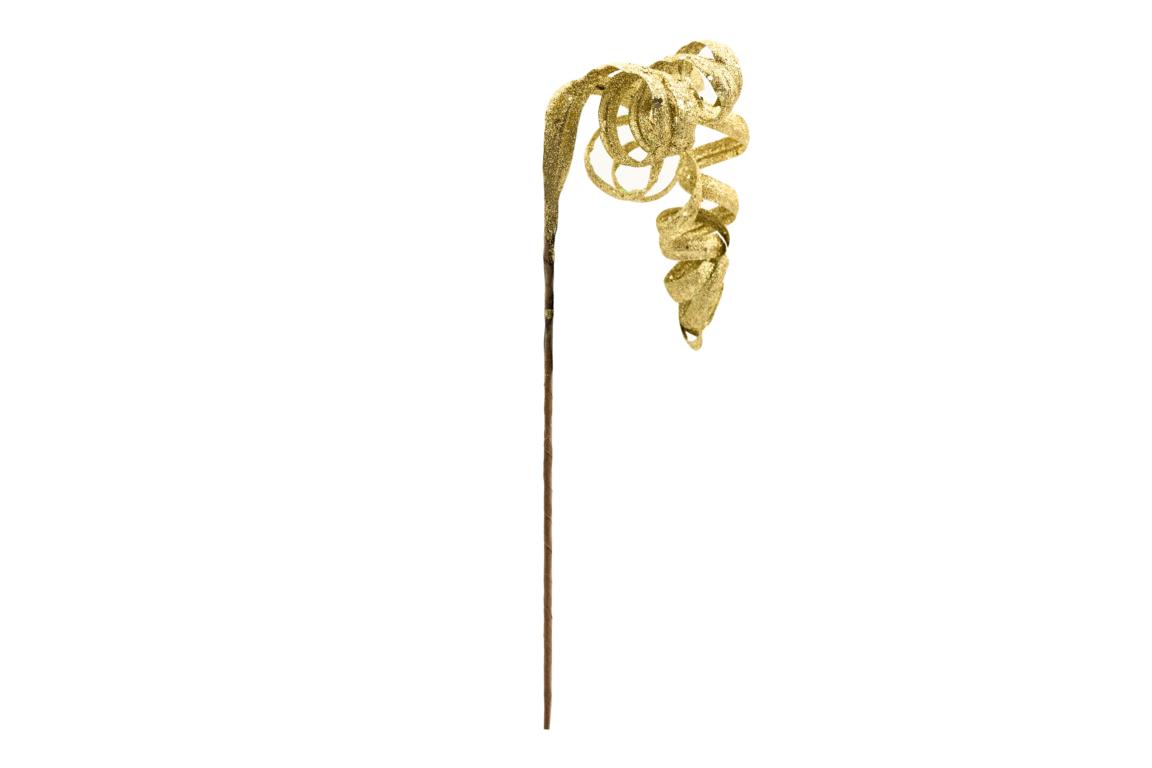 Colmore Glitzerzweig Spiralen, gold, künstlich, L ca. 64cm